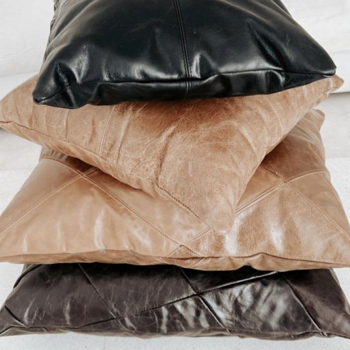 Almohadon Cuero Artesanal