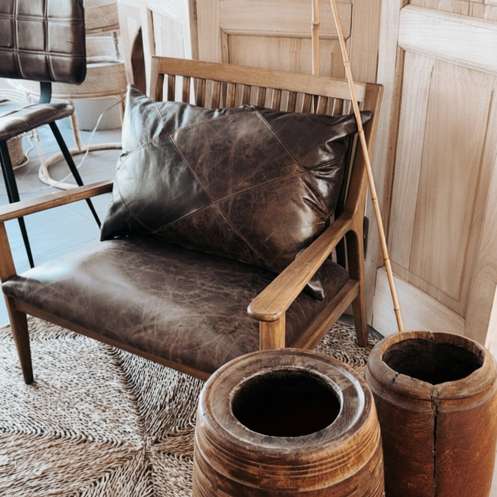 Sillón Escandinavo Cuero, SALE!