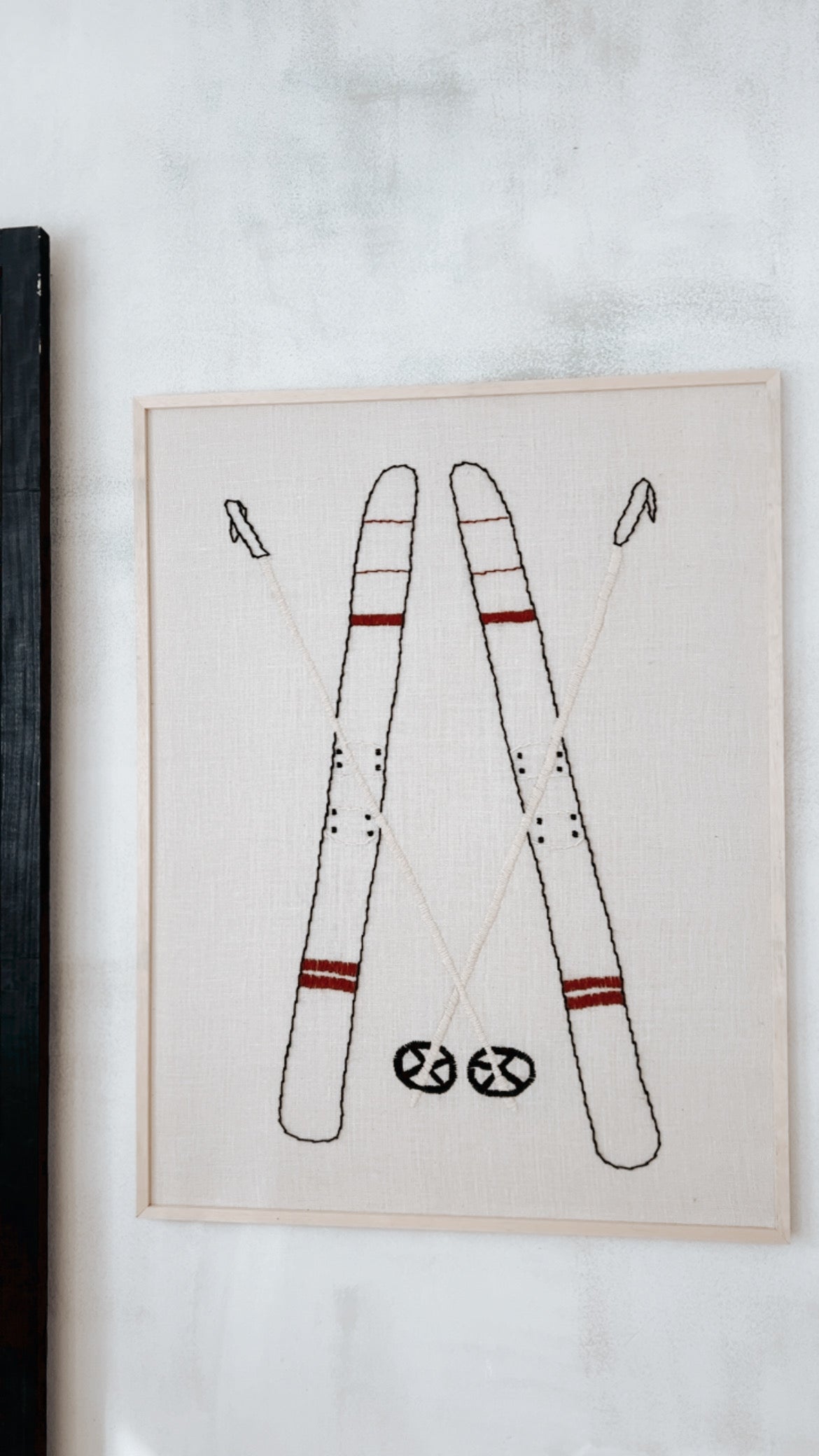 Cuadro Bordado Skies 100x130