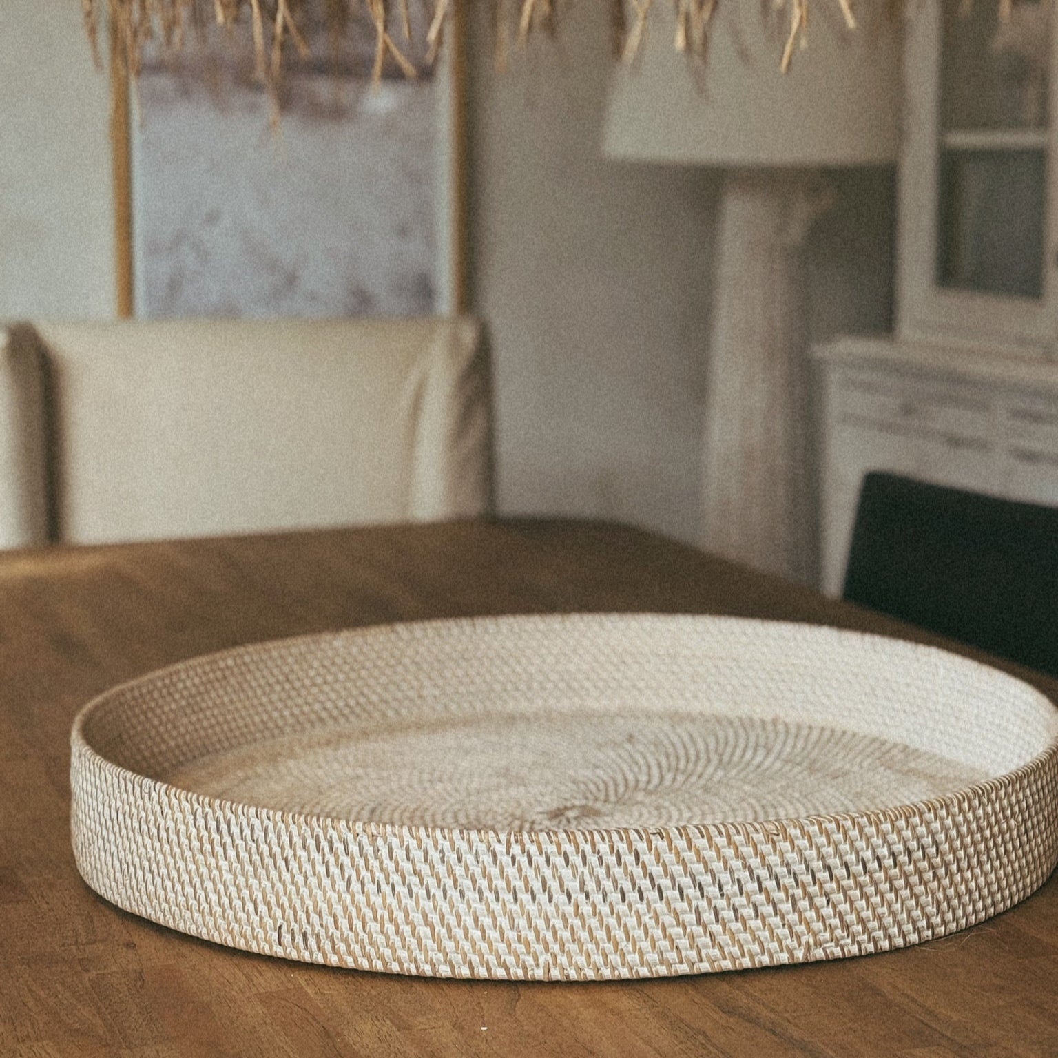 Bandeja White Rattan, últimas dos!