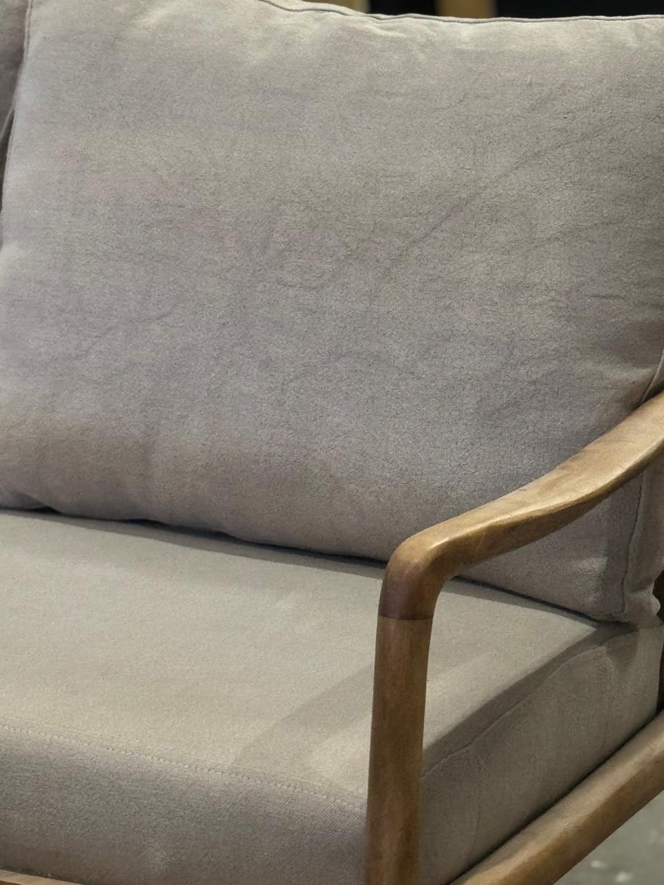 Sillón Doha Doble, Lino Gris SALE!
