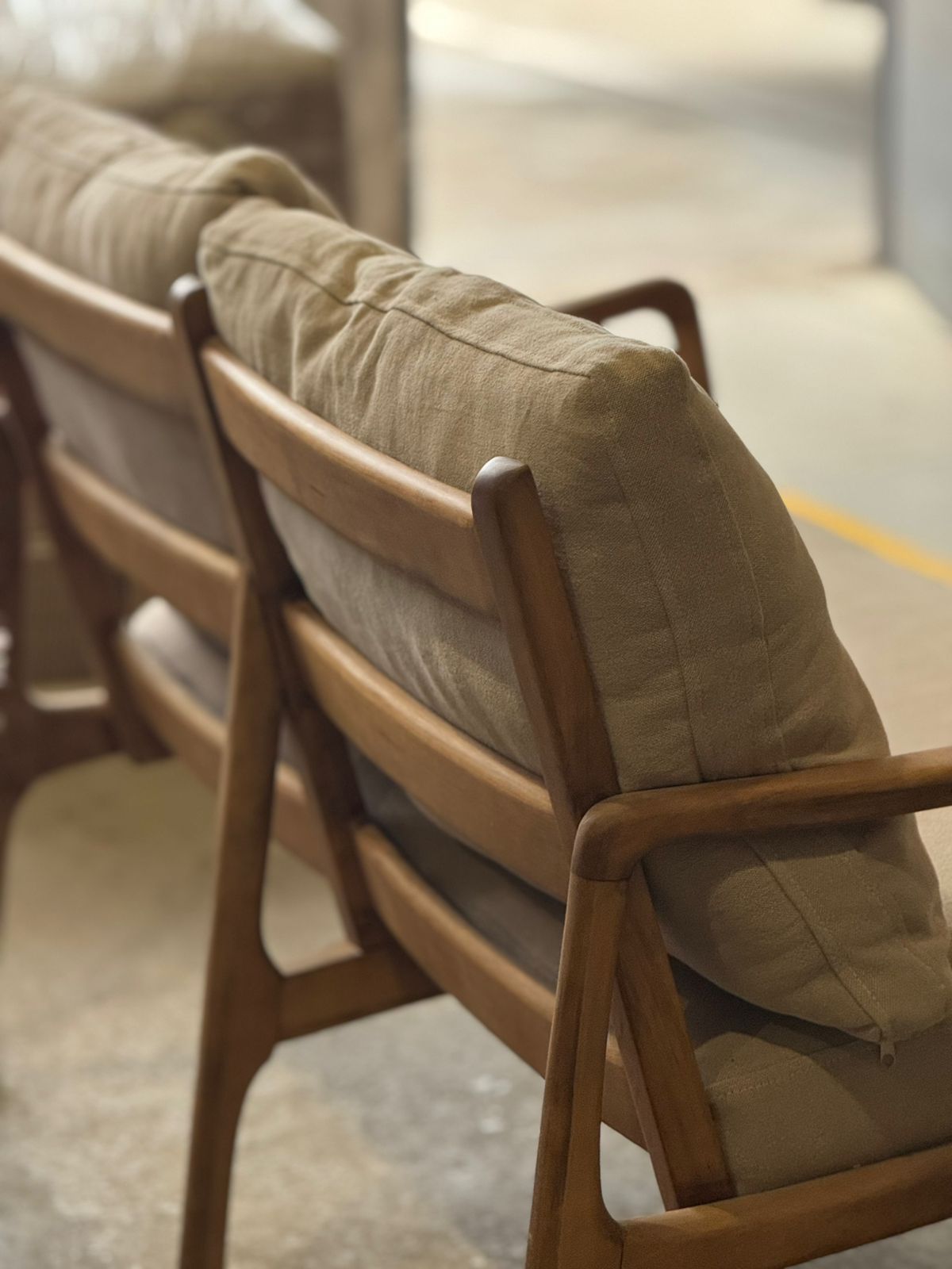 Sillón Doha Doble, Lino Gris SALE!