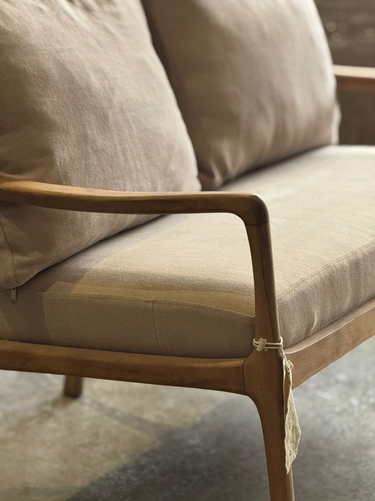 Sillón Doha Doble, Lino Gris SALE!