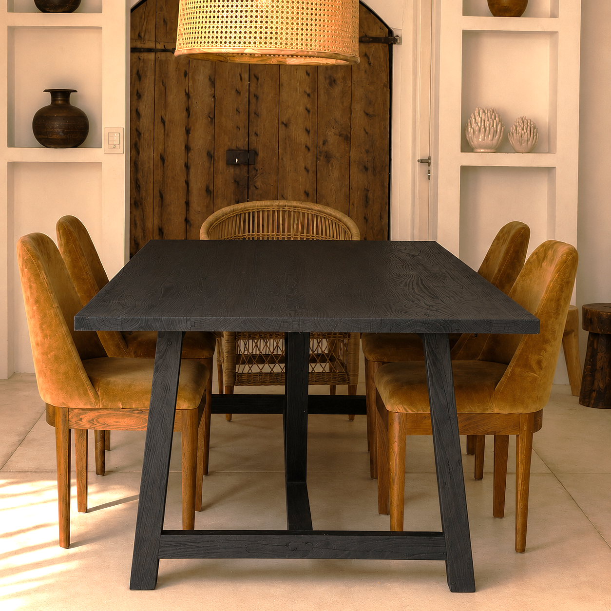 Mesa Bohemian Rectangular de Interior