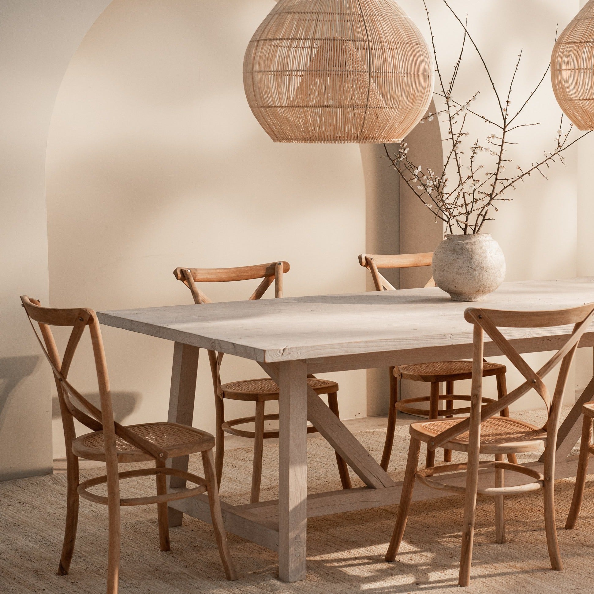 Mesa Bohemian Rectangular de Interior