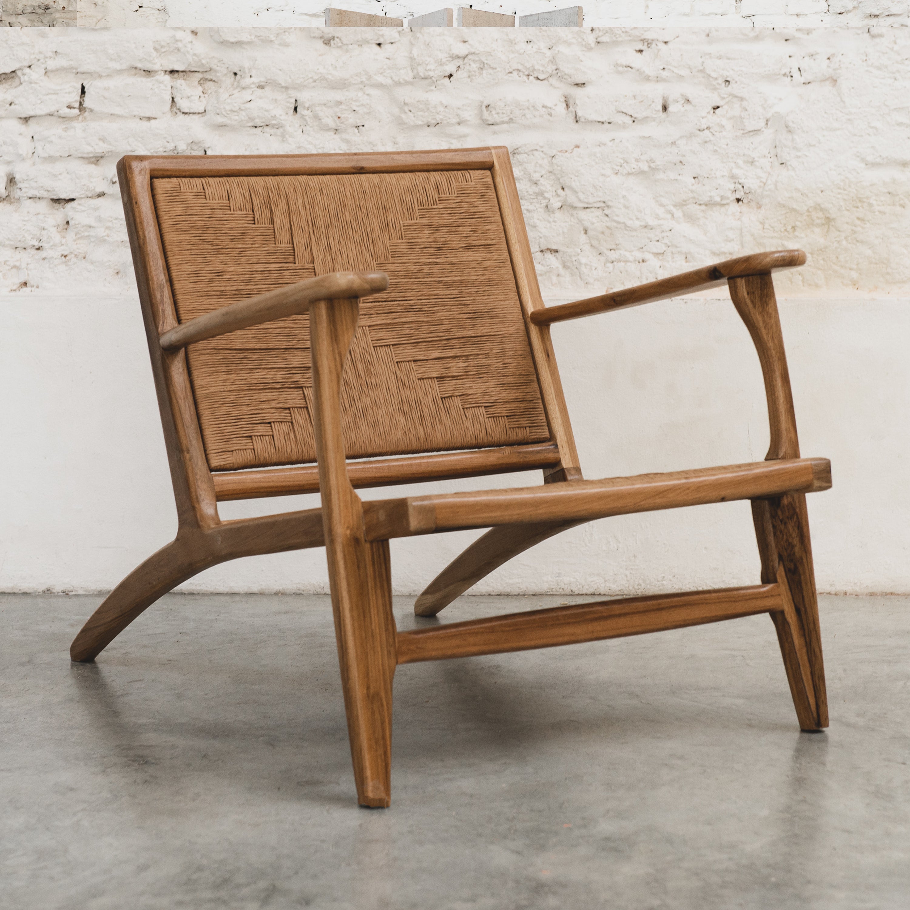 Sillón Tejido con apoyabrazos