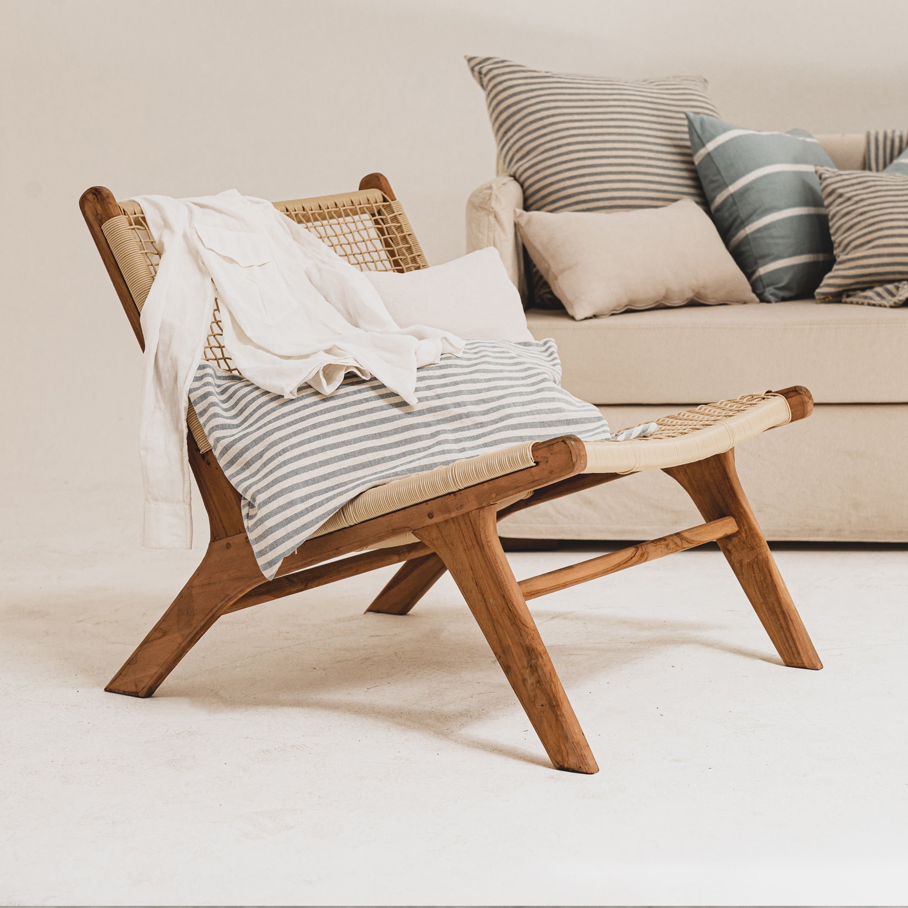 Sillón de Teca y Rattan Sintético, 2° Selección!