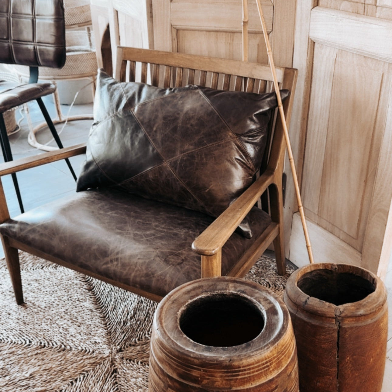 Sillón Escandinavo Cuero, SALE!