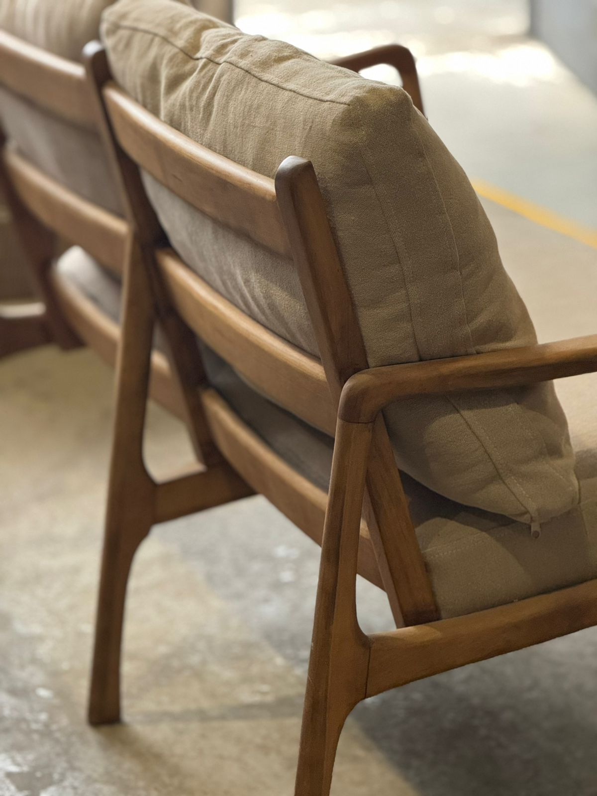Sillón Doha Doble, Lino Gris SALE!